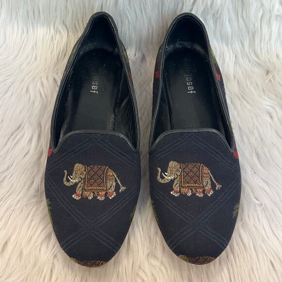 Anthropologie Jon Josef Gatsby Loafer Elephant Palm Tree Plaid Preppy Old Money - Picture 2 of 8